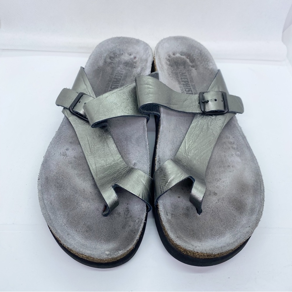 Mephisto Helen Metallic Toe Strap Sandal